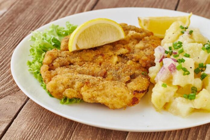 Escalopes De Pescado Con Ensalada De Papas