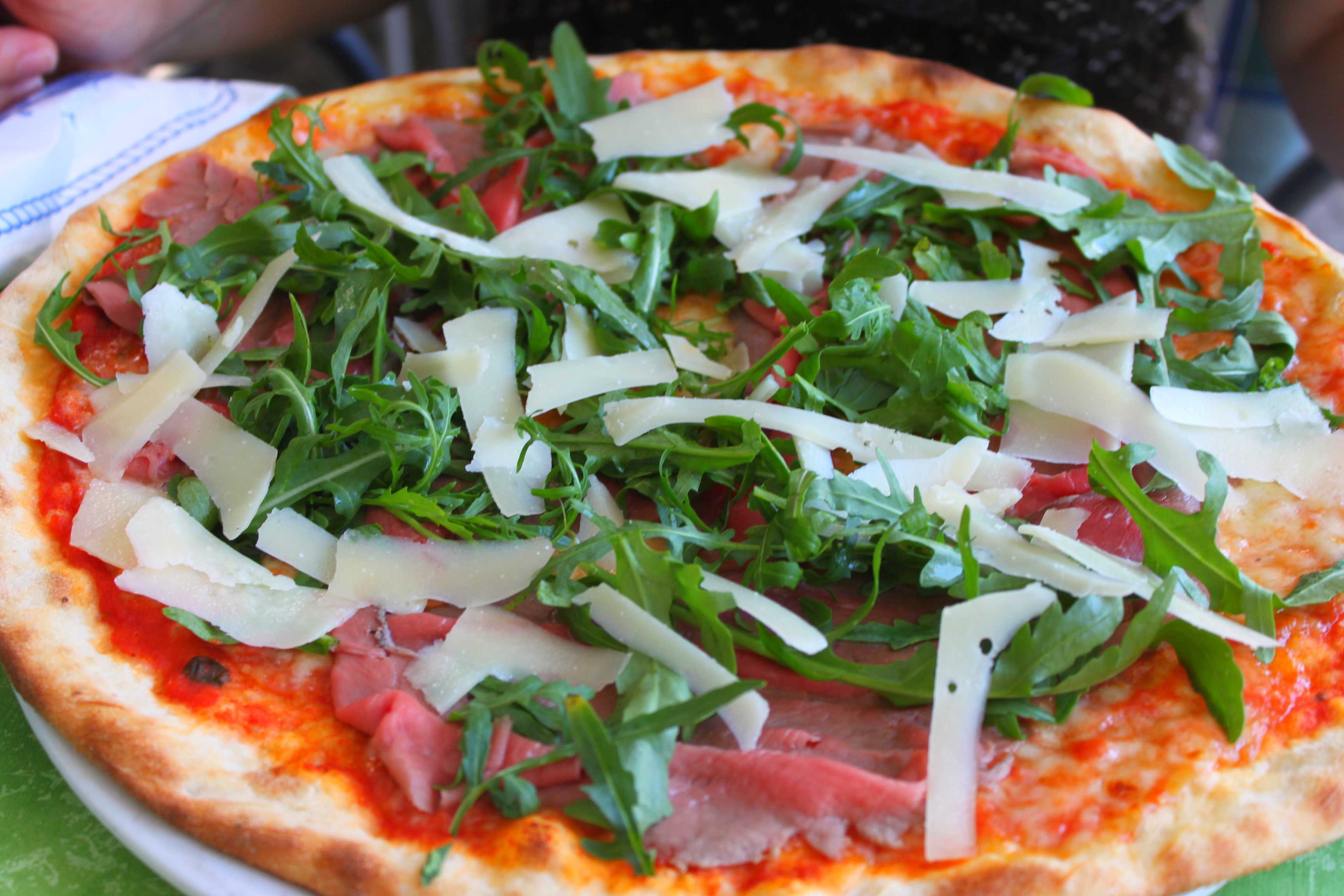 Pizza de rúcula - Revista Show Up