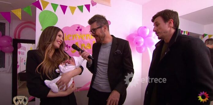 Pampita mostró el camarín donde dormirá Ana al cuidado de su marido mientras ella está en ShowMatch