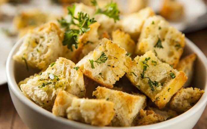 Fresh Homemade French Croutons