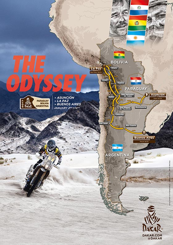 recorrido Rally dakar 2017