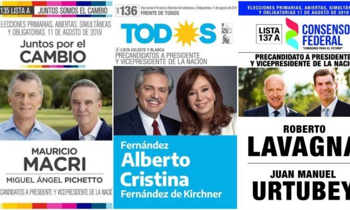 boleta candidatos presidenciales 2019